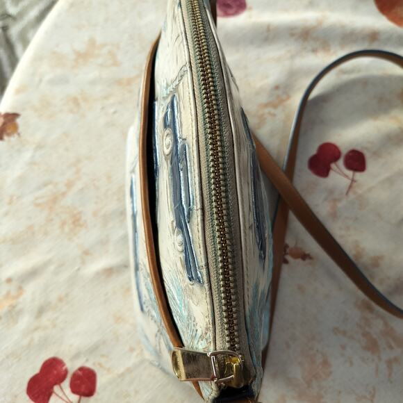 4717) Brahmin Mini Duxbury Crossbody in 'Sky Copa Cobana' Chevy Woody Wagon Palm - Picture 8 of 15